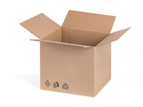 Kartonová krabice 3VL, 255 x 235 x 240 mm, klopová
