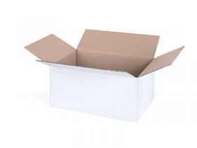 Kartonová krabice klopová 5VL 510x390x270 mm bílá