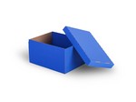 Krabice dno + víko  243 x 190 x 131 mm  -  modrá