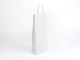 Papírová taška na víno - bílá